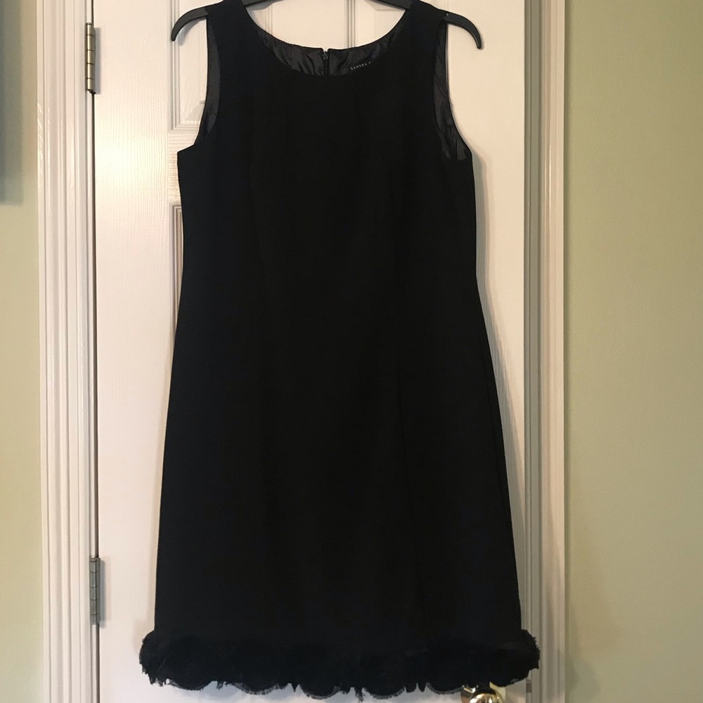 Sandra Darren Black Sleeveless Dress